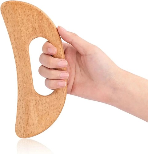 Natural wooden gua sha massage - wooden,