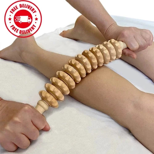 Wooden massage roller - massage,