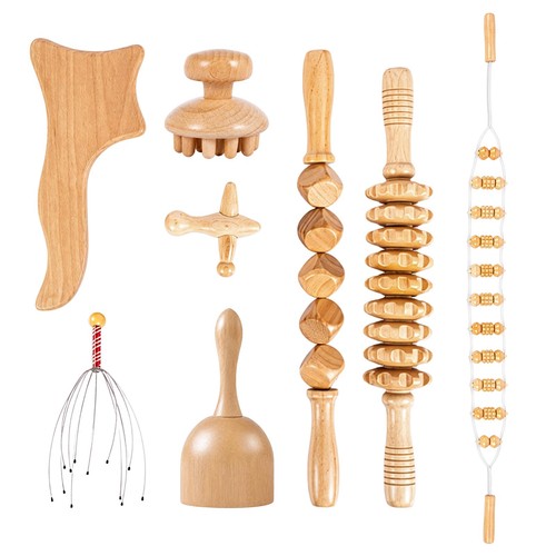 8pcs wood massage tools - massage,