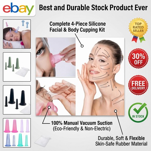 4pcs silicone cupping - 4pcs, &